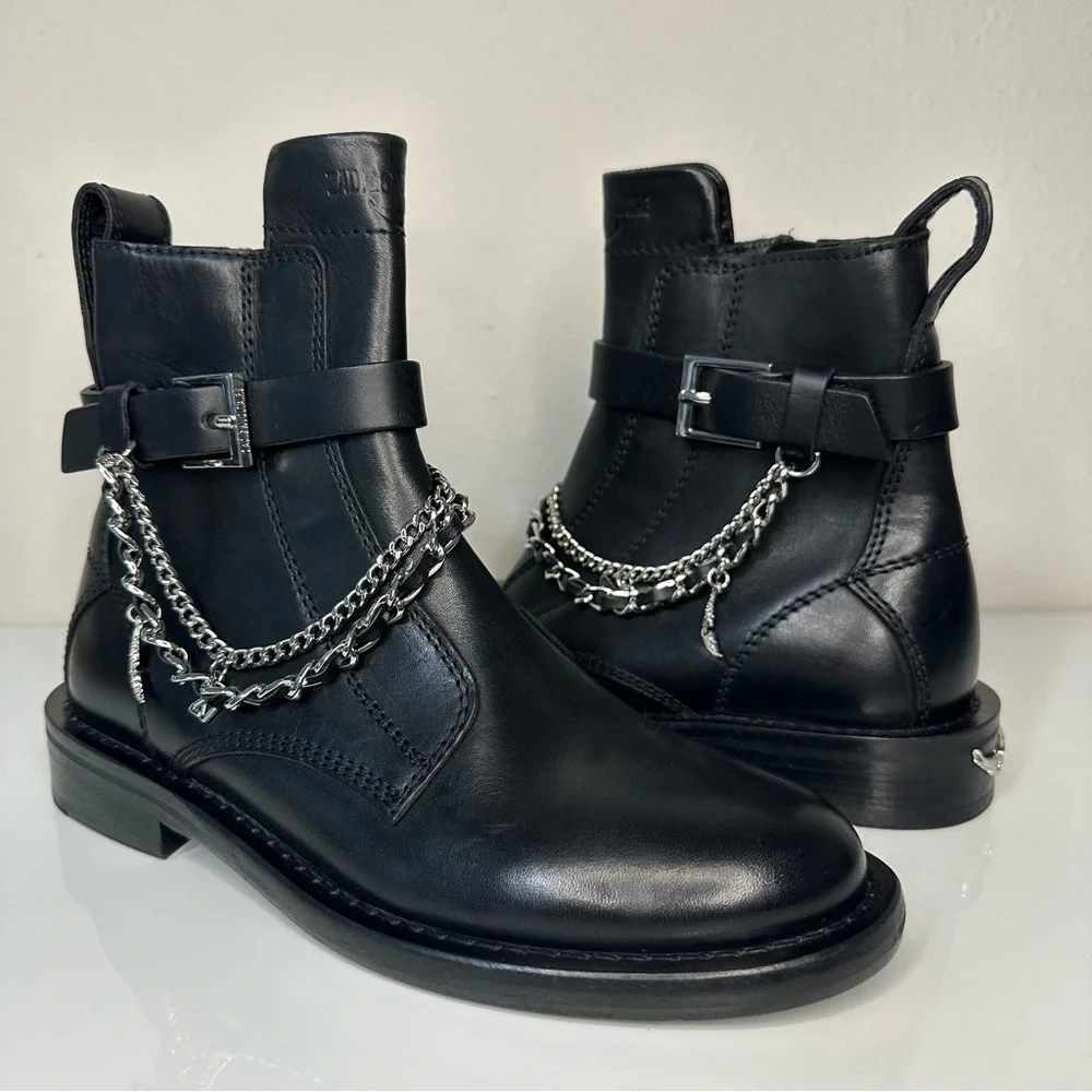Zadig & Voltaire Black Leather Sole